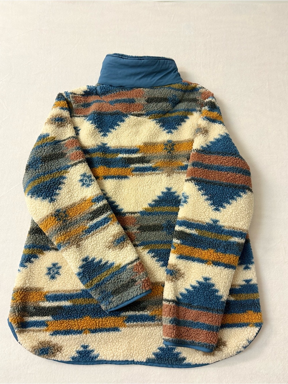 Simply Southern Southwestern Sherpa Quarter Zip Women’s XXL Aztec Print Cozy - Picture 8 of 9